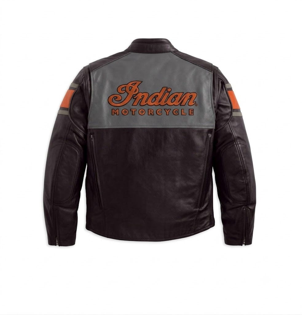 Indian Motorcycle Men's Motorcycle Leather Jacket