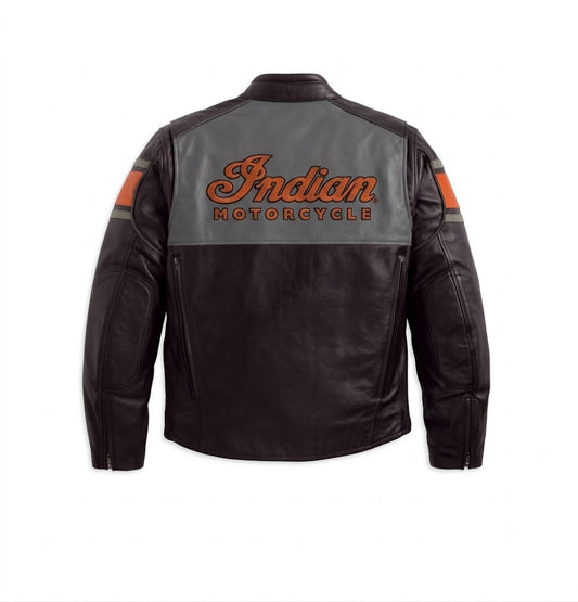 Indian Motorcycle Men's Motorcycle Leather Jacket