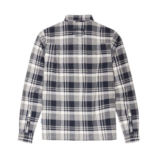 Indian Motorcycle Toledo Men's Plaid Shirt (blue)