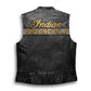 Men's Embroidered Passing Link Leather Vest