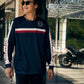 Men’s MX Chest Stripe T-Shirt, Navy