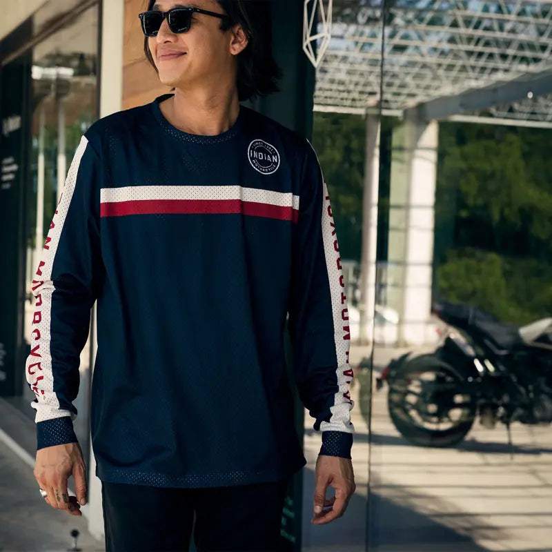 Men’s MX Chest Stripe T-Shirt, Navy