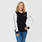 Women's Colorblock Racing T-Shirt, Black