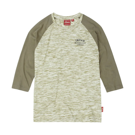 Women's Contrast Sleeve T-Shirt, Khaki