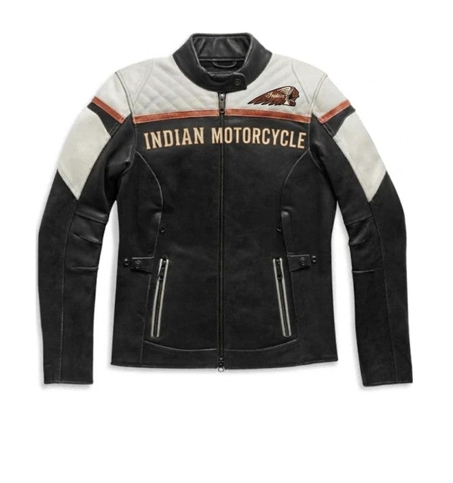 Indian Motorcycle Women's Triple Vent Miss Enthusiast II Leather Jacket