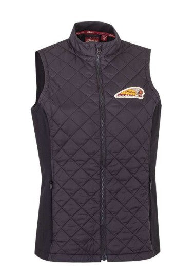 Women's Sleeveless Quilted Jacket, Black