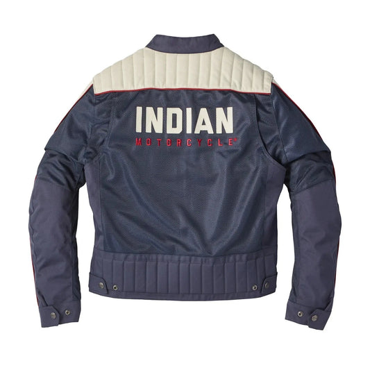 Men's Indian Motorcycle Blue Arizona Racing Mesh Jacket