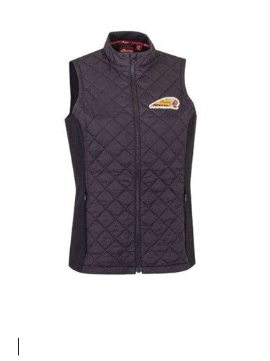 Women's Sleeveless Quilted Jacket, Black