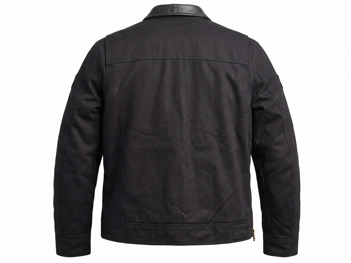 Indian Motorcycle Legend Canvas Jacket – Men's Leather Collar Riding Jacket