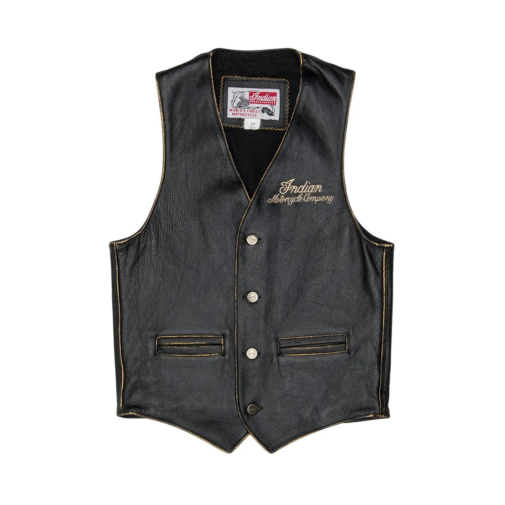 Vintage Indian Motorcycles Leather Vest