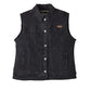 Indian Motorcycle Women's Denim Lana Vest, Black