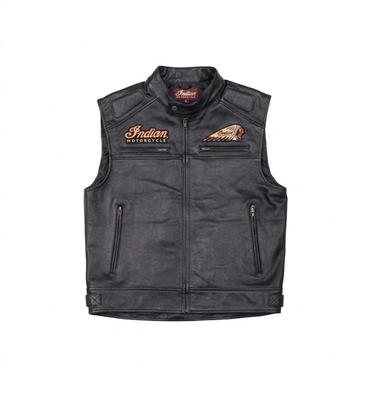 Indian Motorcycle Men Leather Vest