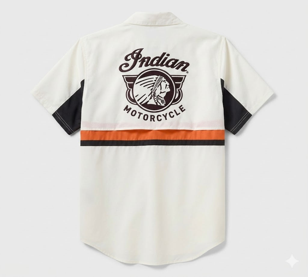 Indian Men's TECH Vented Short Sleeve Shirt