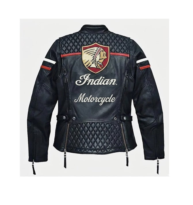 Indian Motorcycle Women's Miss Enthusiast Triple Vent Leather Jacket