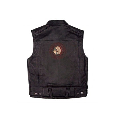 Indian Motorcycle Men Leather Vest