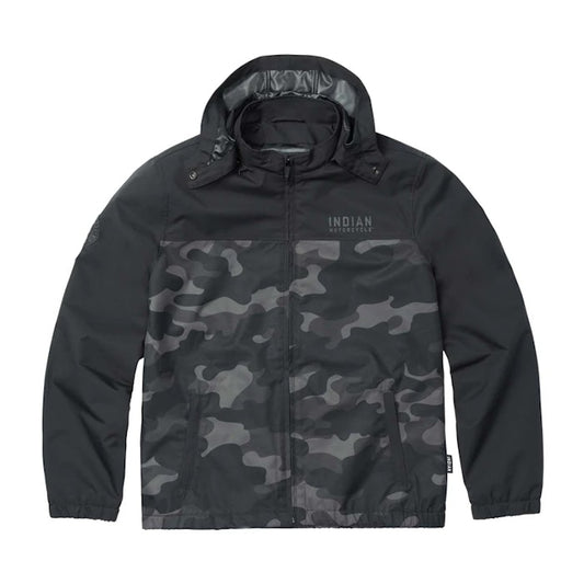 Indian Motorcycle Men's Casual Camo Jacket, Black