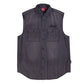 Indian Motorcycle Men's Gray Sleeveless Denim Shirt