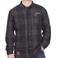 Indian Motorcycle Men's Plaid Shirt - Gray