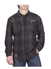 Indian Motorcycle Men's Plaid Shirt - Gray