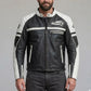 Men’s Black Indian Motorcycle Leather Riding Jacket Vintage Biker Style