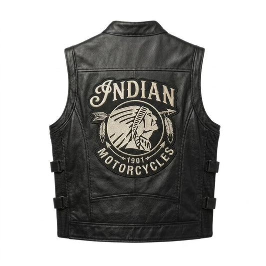 Indian Motorcycle Men's Leather Vest