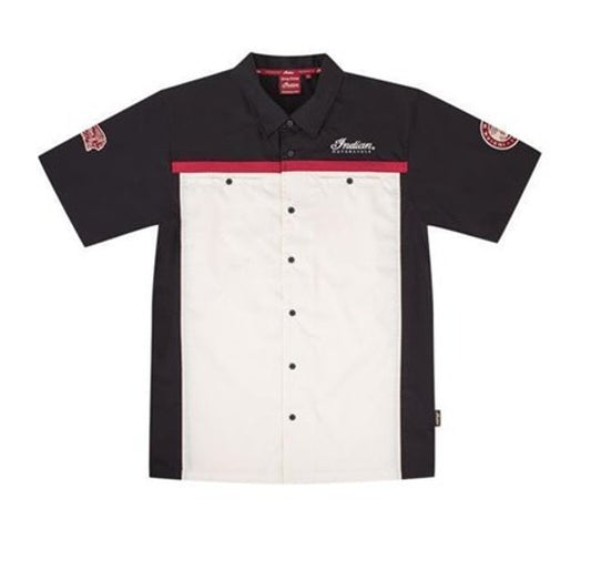 Indian Men's Antique White Short Sleeve Shirt