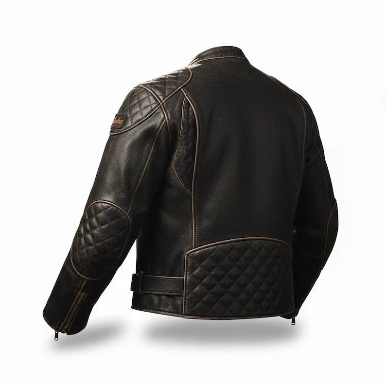 Men’s Indian Motorcycle Vintage Distressed Leather Jacket