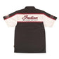 Indian Shirt Men's Color Block Shirt Short Sleeve - Black/Red/Antique White