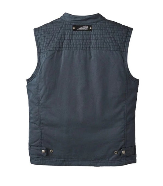Men's Retro Casual Waxed Cotton Vest