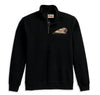 Men's Bar & Shield 1/4 Zip Pullover - Black Beauty