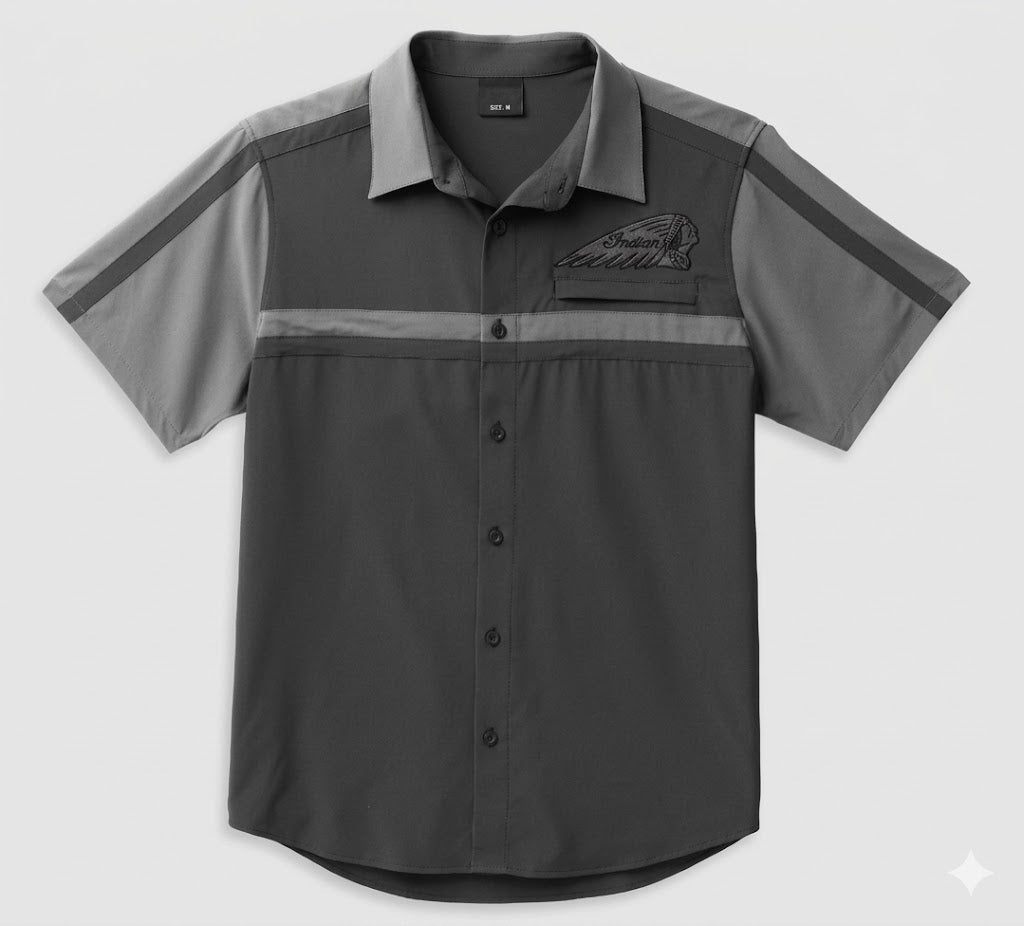 Men's Coolcore Bar & Shield Shirt - Colorblocked - Blackened Pearl