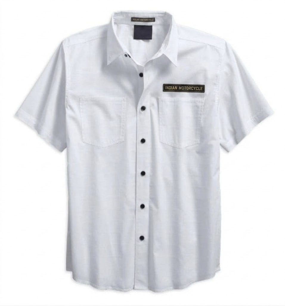 Men's Textured Button Up Shirt