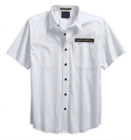 Men's Textured Button Up Shirt
