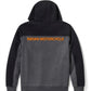 Men's TECH Gaiter Full Zip - Charcoal Grey Heather & Black