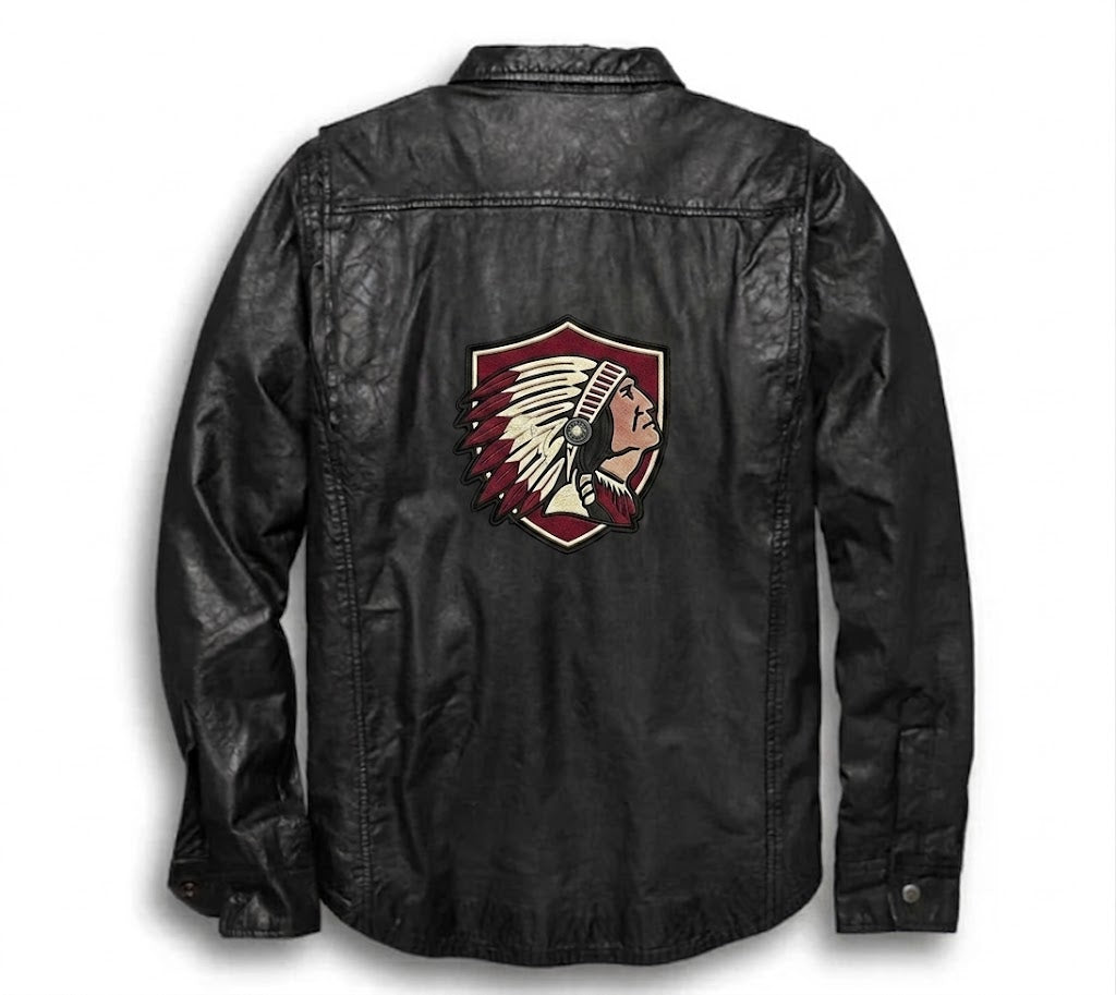 Men's Leather Shirt Jacket
