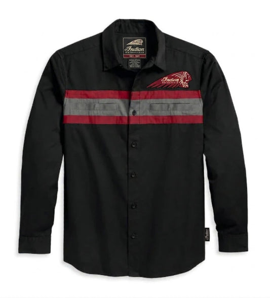 Men's Indian Performance Shirt Colorblocked, Black