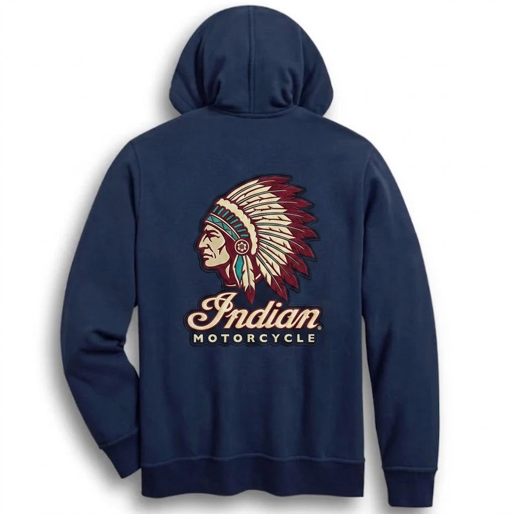 Indian Motorcycle Men's Zip-Front Hoodie