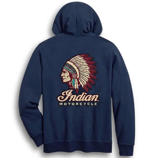 Indian Motorcycle Men's Zip-Front Hoodie