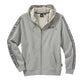 Men's hoodie with print on sleeves, grey