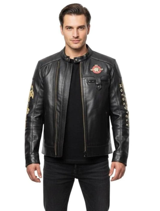 Men's Motorcycle Jacket Black
