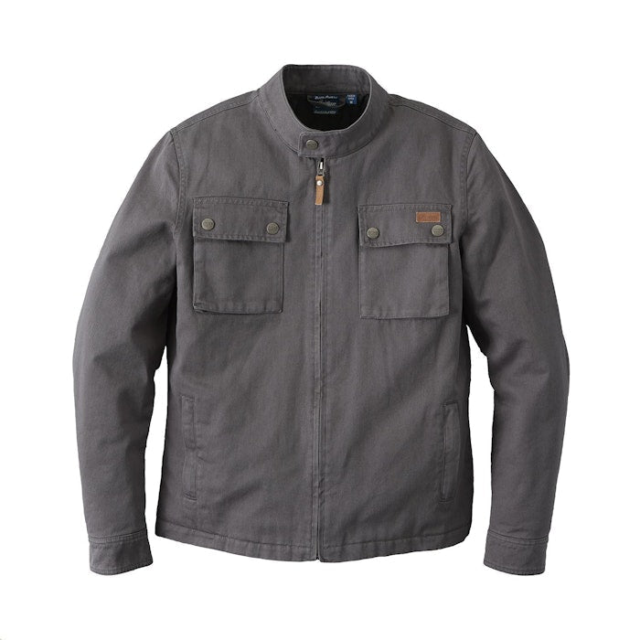 Indian Men's Twill Burt Casual Jacket, Gray - Indian Motorcycle Jacket