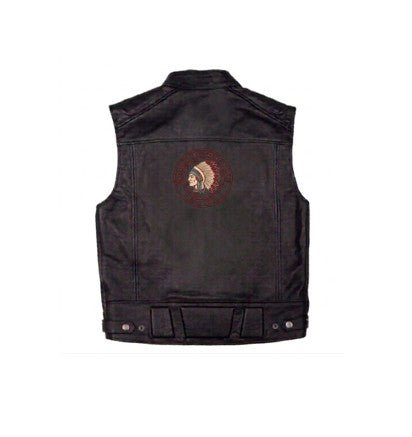 Indian Motorcycle Men Leather Vest