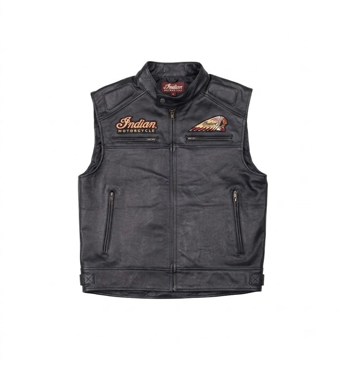 Indian Motorcycle Men Leather Vest