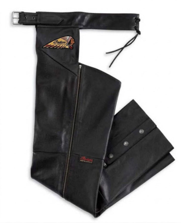 Indian Motorcycle Men's Bar & Shield Stock Leather Chaps