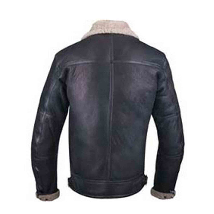 Indian Motorcycle Men's Leather Shearling Riding Jacket