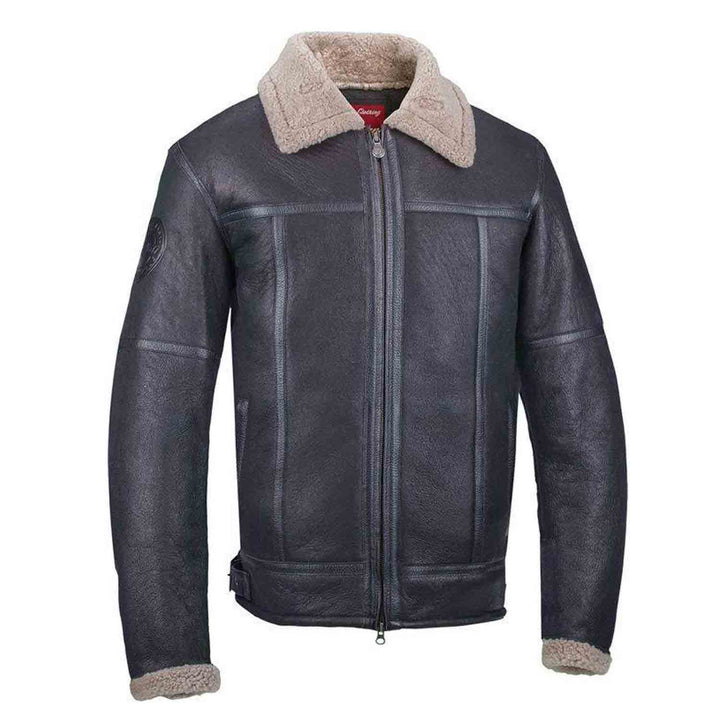 Indian Motorcycle Men's Leather Shearling Riding Jacket