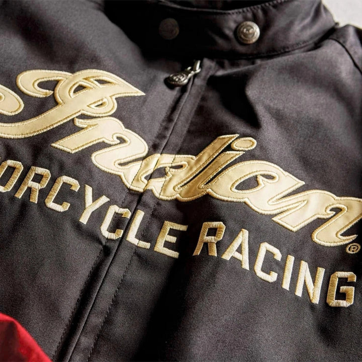 Indian Motorcycle Men's Textile Flat Track Racing Riding Jacket