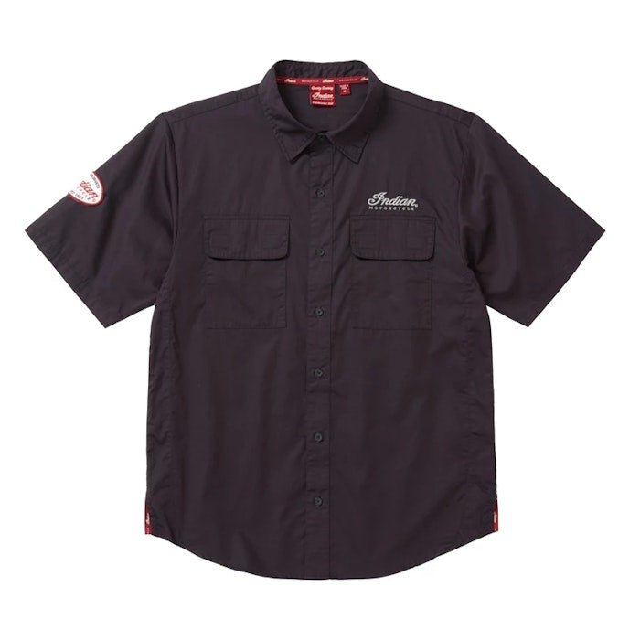 Indian Motorcycle Men's Vented Shirt, Black - Indian Motorcycle Jacket