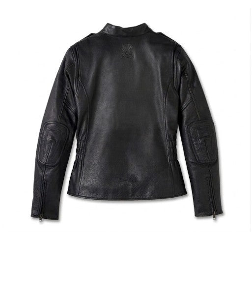 Indian Motorcycle Women's Flex Layering System Captains Leather Jacket Outer Layer