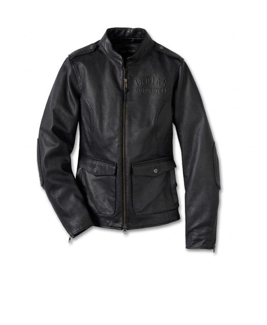 Indian Motorcycle Women's Flex Layering System Captains Leather Jacket Outer Layer